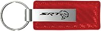 Vista 1 de Dodge Au-Tomotive Gold SRT - Llavero de piel de fibra de carbono rojo