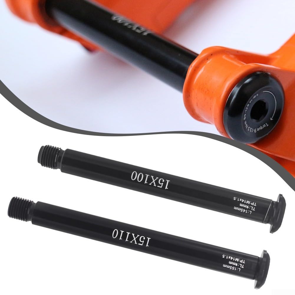 Starke und stabile Steckachse für FOX SC 32 34 36 Vordergabel, Fahrrad Trainer Durch-Achse-Adapter 100 x 15 mm (FOX QR15 x 110 mm), Hebel Fahrradzubehör für Rockshox Gabel Zubehör Sonstiges