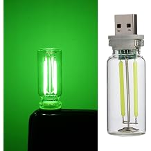 Neo Vista Ye il USB LED Gece Lambas , Cam T p, Dokunmatik, Mini Ta nabilir, USB G  Kayna , Dim Edilebilir [Enerji S n f  A]