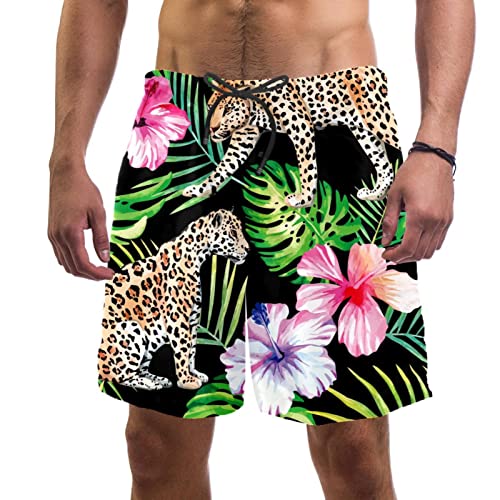 Maillots de bain hommes Lurnise | Short de plage fleur de tigre