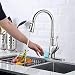 Touchless Kitchen Faucet with Pull Down Sprayer, Kitchen Sink Faucet with Pull Out Sprayer, Single Hole and 3 Hole Deck Mount, Single Handle For Automatic Motion Sensor, Brushed Nickel, FORIOUS