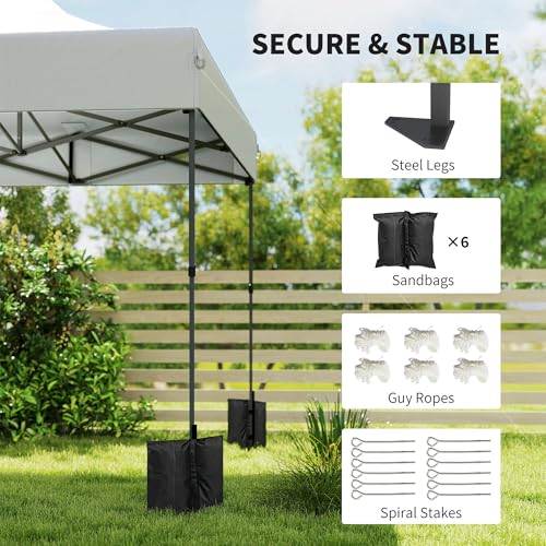 Outsunny 10x20 Heavy Duty Pop Up Canopy