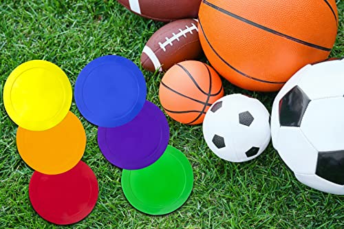 Ace Creations 9 Inch Poly Vinyl Spot Markers – Training Drills With School Gyms, Sports Teams, Track And Field, Basketball, Football, Soccer, Baseball, Gymnastics, Preschool, Kindergarten – Set Of 6 #TOP6
