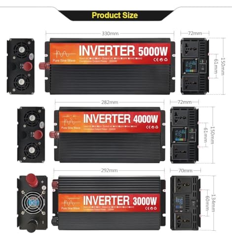 Onduleur à onde sinusoïdale 5000W 24V pour utiliser vos appareils 220V partout