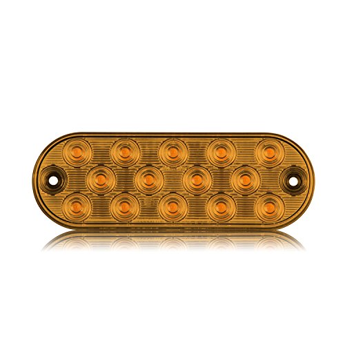 Lámpara LED de advertencia ámbar perfil delgado 6 pulgadas miniatura 1