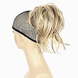 Lydell Adjustable Messy Ponytail Hairpiece Synthetic Hair Extension with Jaw Claw Amazing Shape (H16/613 Blonde Highlighted)