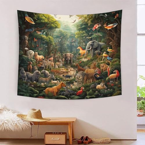 Tapisserie de la jungle 3D pour masquer un mur vide avec un tissu 180x230