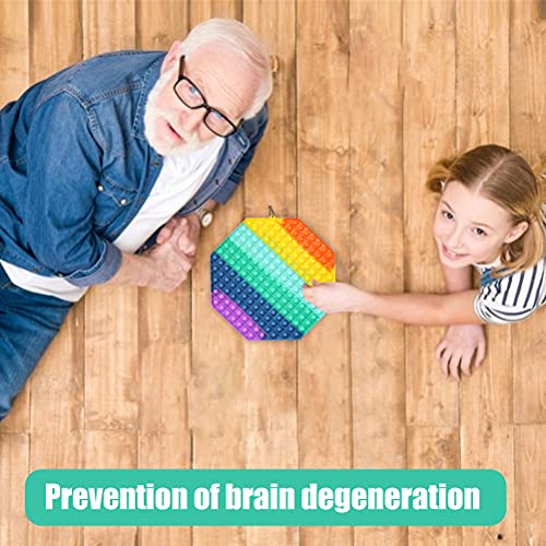 Dan&Dre Tamanho Grande Impulso Pop Bolha Fidget Brinquedo Sensorial Silicone Colorido Alívio Do Estr