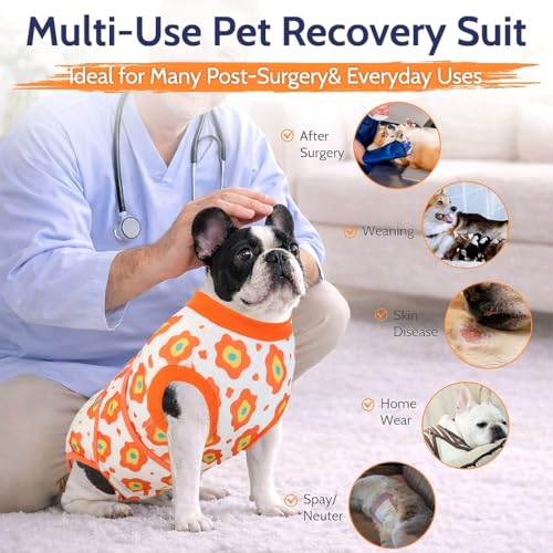 Image of Dog Surgery Recovery Suit, Onesie for Female Male Dogs Post Spay Neuter,XS