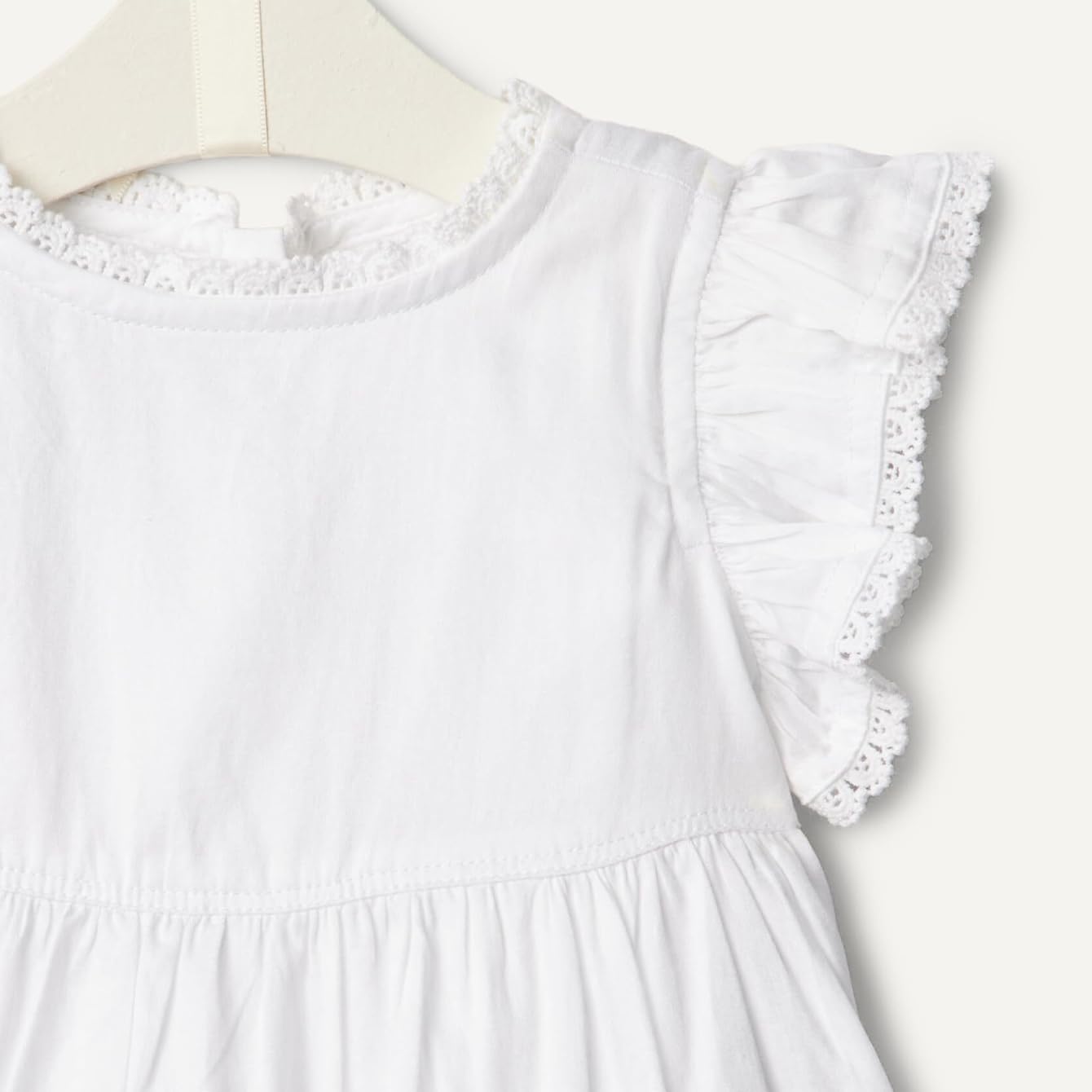 Amazon Essentials x Sofia Grainge Robe Décontractée Ajustée et Évasée en Satin de Coton Tissé Bébé et Fille