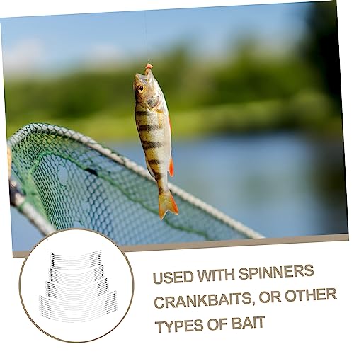 100 unidades de líderes de alambre para pesca ligera miniatura 4