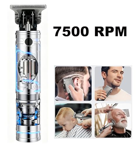 Ofmeow Beard Trimmer for Men Cordless Hair Clippers with LCD Display Professional Gooming Set Haircut Trimmers Rechargeable Shaver Gift for Kid Boyfriend Boy Family — view 4