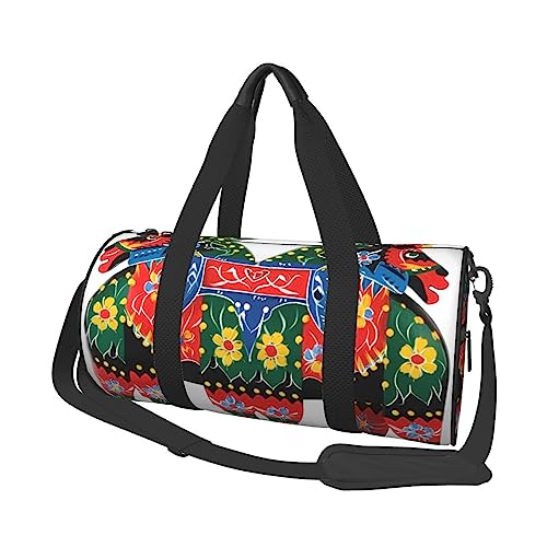 Sac de sport de voyage de Dala suédois durable de coureur Noir