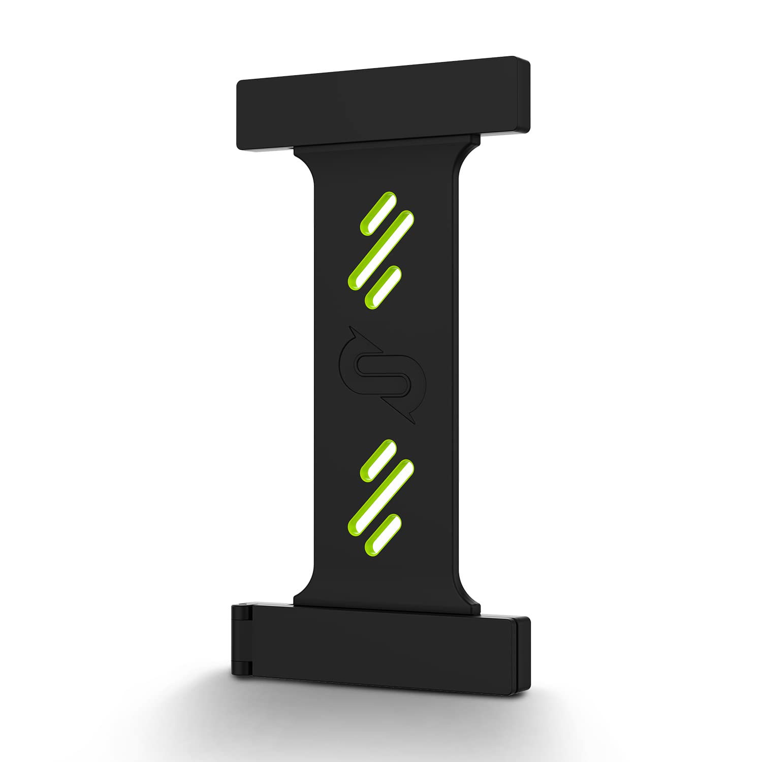 Mag-X Phone Grip Strap with Magnetic Phone Kickstand (Black/Neon Green)