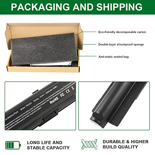84WH M200 M205 PA3727U-1BRS PA3535U-1BRS Battery for Toshiba Satellite A200 A205 A210 A300 A305 A350 A505 A505-S6005 A505-S6980 L305 L300 L450 L455 L450D L500 L505 PABAS098 PABAS099 PABAS174 - Thumbnail 7