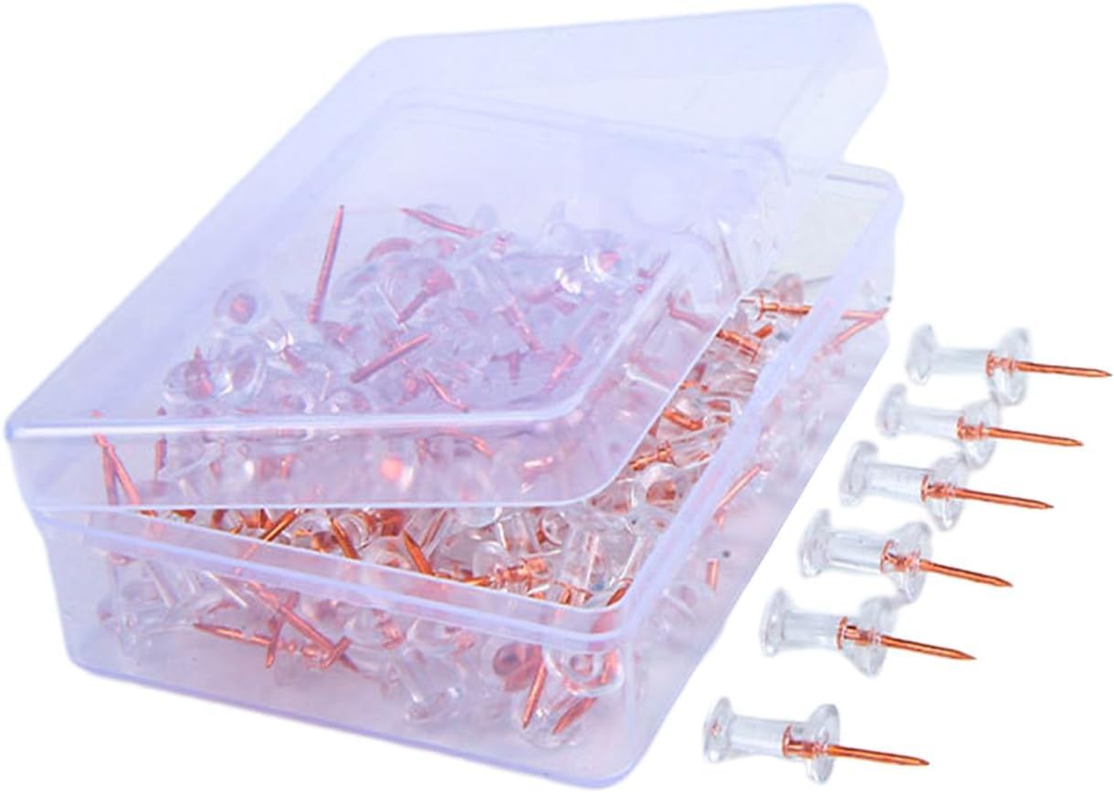 50Pieces Metal Push Pins Map Pins Thumb Tacks Pushpins for Cork Board Sewing Pins for Fabric Sewing Tape, Adhesives and Fasteners
