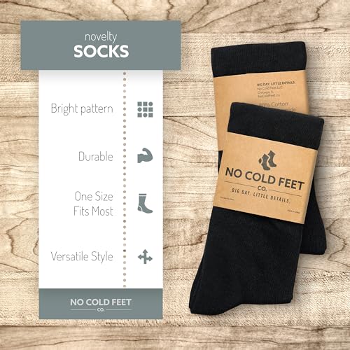 Fun Black Colorful Novelty Socks for Men for Dress Casual Formal Groomsmen Wedding, 2 Pack4