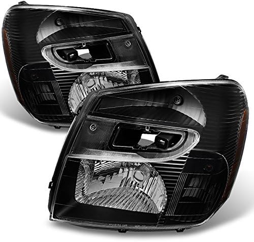 Miniatura 1 de AKKON - Para Chevy Equinox SUV faros delanteros negros de repuesto para faros delanteros izquierdo + derecho