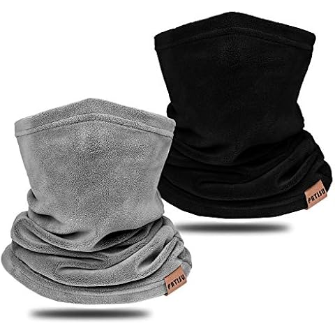 Neck Warmer Winter Neck Gaiter Face Mask Balaclavas for Women Men, Soft Fleece Face Cover Mask for Skiing Motorcycle-2 Pack Cover