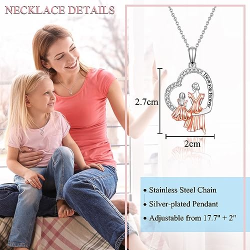 Gifts-for-Mom-Daughter-Mother-To-My-Mom-Daughter-Necklace-Gifts-Mother-and-Daughter-Heart-Pendant-Necklace-Gifts-Birthday-Christmas-Mothers-Day-Gifts-for-Mom-Daughter