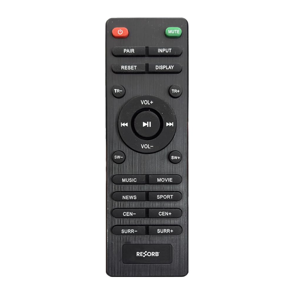 Replacement Remote Compatible with DR-249 Home Theatre System for ZEBRONICS Juke BAR 7400 Pro 5.1 with Subwoofer & Surround Keys IR Black (HT 167)-image-19