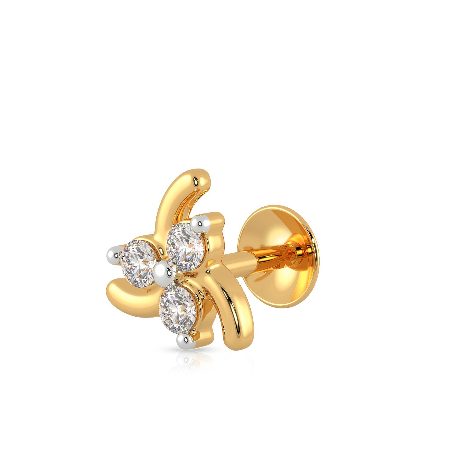 Malabar Gold & Diamonds Yellow Gold Nose Pin for Women 22 k | 22k BIS Hallmark (916) Nose Stud for Women and Girls with Piercing (B09YD754RV) Amazon Price History, Amazon Price Tracker