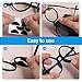 Eyeglass Nose Pads 48 Pairs Thin 1.6mm Anti Slip Eyeglass Nose Pads Self-Adhesive Thin Foam Eyeglass Nose Pads Glasses Replacement Anti Slip Nose Pads for Full Plastic Frames (Black)