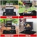 rumlick 48 x 30 inch Under Grill Mats for Outdoor Grill, Double-Sided Fireproof, Oil and Waterproof Protective Mat for Grass and Deck, Outerdoor BBQ Fire Pit Fireplace Mat