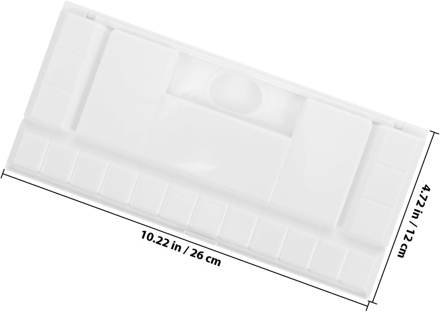 18 Slot Plastic Watercolor Paint Mixing Tray for Outdoor Painting
