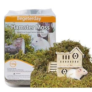 Begeterday 150g Hamster Moos Natürliche Dekoration
