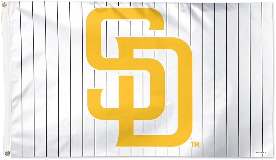 San Diego Padres Pinstripe Deluxe 3 X 5 Flag