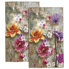 Retro Multicolor Spring Flowers