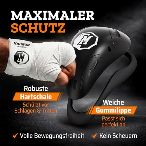 MADGON Tiefschutz – Maximale Sicherheit & Ergonomie – Verstärkter Genitalschutz für Herren