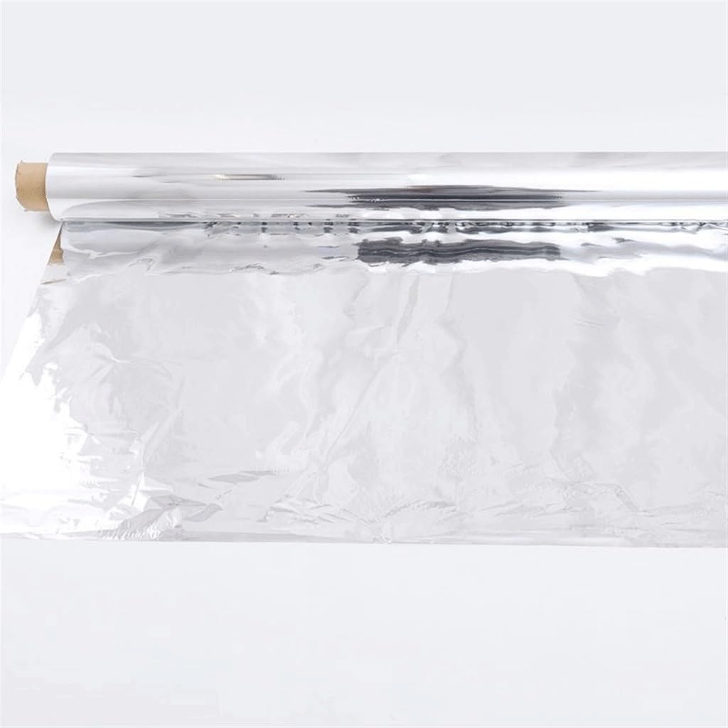 Agriculture Aluminum Plated Film Plant Reflective Film, for Greenhouse Reflective Mylar Outdoor Fruit Apple Grape Grow Care Mature Speed Up Mat(with Hole,1.2x50m)