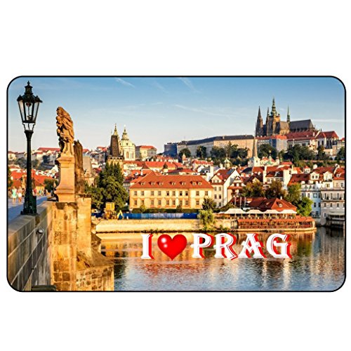 Cadora Magnetschild Kühlschrankmagnet I Love Prag II