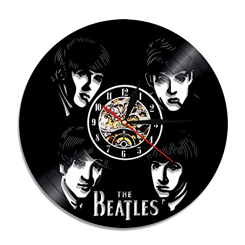 Horloge Murale Disque Vinyle Horloge Murale Creative l’horloge Murale silencieuse décoration modèle de série Beatles… - Les Beatles, Paul McCartney, John Lennon, RIngo Starr, George Harrison Horloge Murale Disque Vinyle Horloge Murale Creative l'horloge Murale silencieuse décoration modèle de série Beatles…