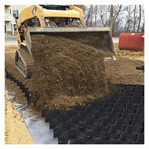 OHHRRIDGO Shed Base Plastic Grid,HDPE Geocell for Driveway, Slope Stabilization, Parking Lots & Paths(1m x 1m (3.3 X3ft) 5cm/2