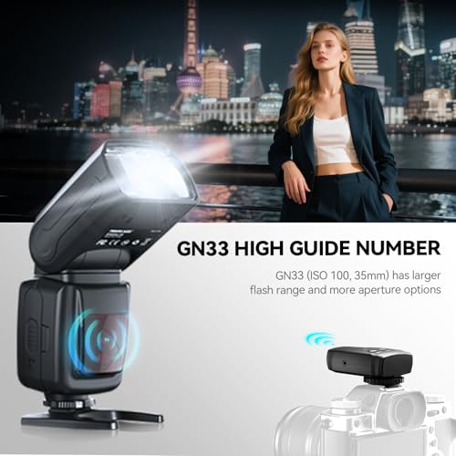 PHOTOOLEX Flash Speedlite 2.4G con disparador inalámbrico para Canon, Nikon, Sony, Panasonic, Olympus, Pentax, Fujifilm Sigma Minolta y otros SLR Digital - imagen 4