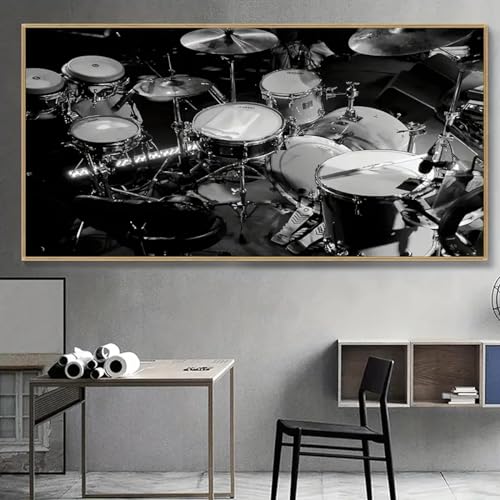 Impression sur toile tambour 80x160 cm art mural haut de gamme pour décoration moderne
