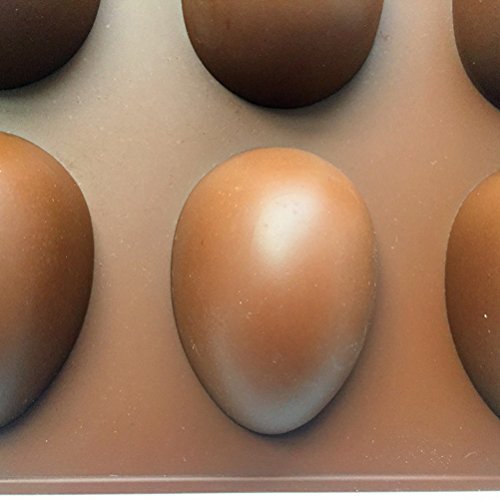 BESTOYARD Molde de silicone, bolo, cupcake, chocolate e doces, forma de ovo de Páscoa, cor aleatória