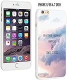 Dseason Iphone 6 (4.7) case, High Quality Personalized Protector quotes whatever happens happens don't stress