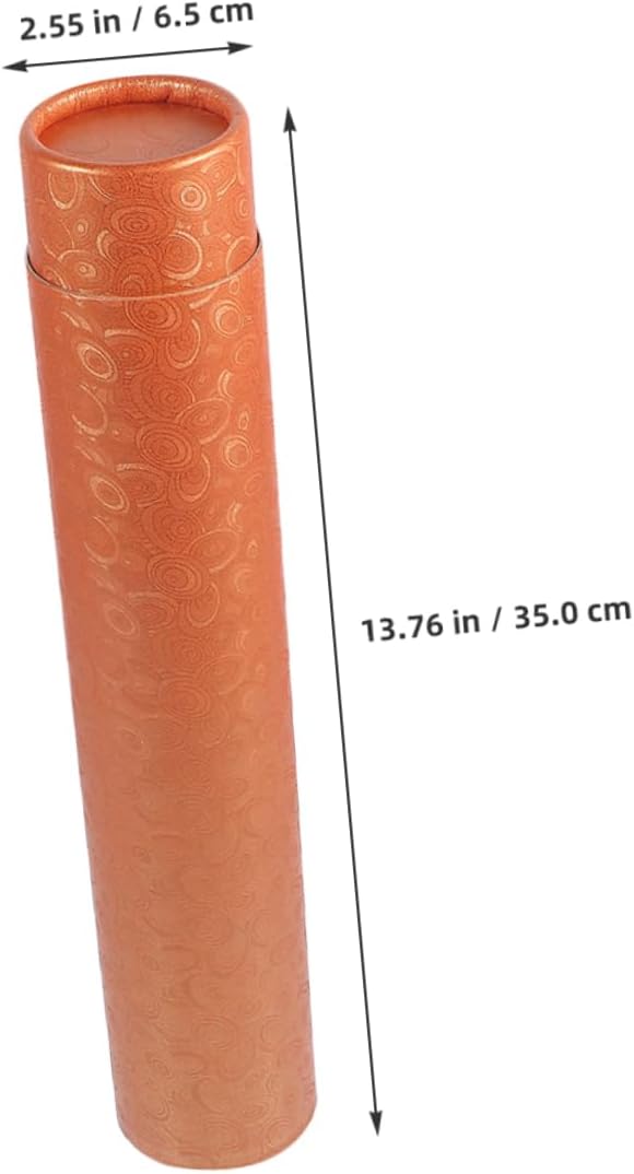 ARTIBETTER 2pcs Elegant Paper Storage Tube Box Telescopic Artwork Tube Case for Paintings Posters and Calligraphy