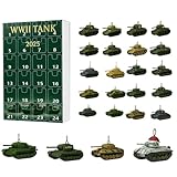 24 mini pendentifs réservoir de la Seconde Guerre mondiale à déballer : déballez un nouveau pendentif réservoir de la Seconde Guerre mondiale chaque jour, avec des modèles emblématiques comme Sherman, Tiger, Churchill et T-34. Parfait pour les collectionneurs, les amateurs d'histoire et les amateurs de chars.