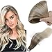 Produktbild Easyouth Tape in Remy Haar Echthaar Extension Tape 20zoll 50g 20Pcs Pro Paket Aschbraune Mischung mit Blonder Farbe Human Hair Tape in Extension Blonde Tape in Hair Extensions