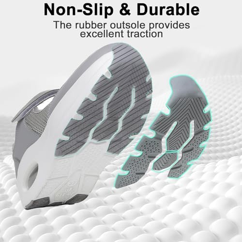 Image of Git-up Women's Arch Support Walking Shoes, Breathable Wide Toe Box Nursing Work Shoes for Plantar Fasciitis