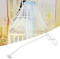 Vista 6 de TeamSky Soporte para mosquitera, conjunto de soporte para mosquitera, clip ajustable en soporte para toldo de cuna, accesorios de mosquitero