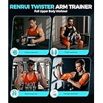 Twister Arm Trainer, Adjustable 5 Resistance Levels (40-130 lbs) Chest & Arm Workout Equipment for Men & Women - Image 4