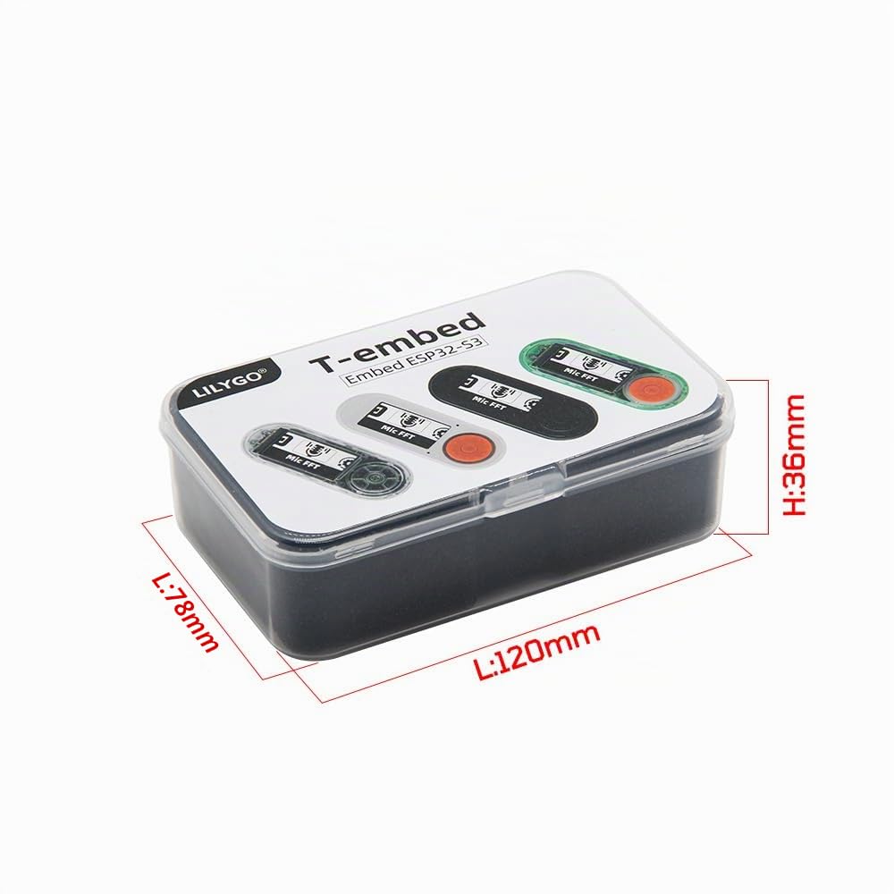 LILYGO T-Embed CC1101 Plus ESP32-S3 - Scheda di sviluppo TTGO per microfono con schermo IPS TFT LCD da 1,9" ST7789V (guscio trasparente)