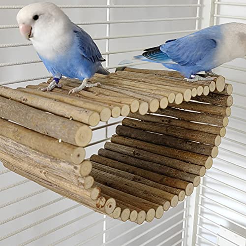 Maison en bois chaud pour cage de perruches avec isolation - 4
