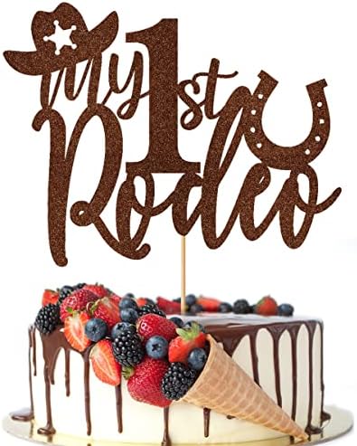 My 1st Rodeo Cake Topper, First Birthday Cake topper,Western Litt...